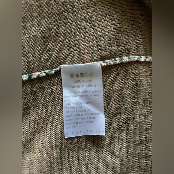 Anthropologie KINGA CSILLA Pentacles Maxi Dress size XL Runs Small - Picture 11 of 11